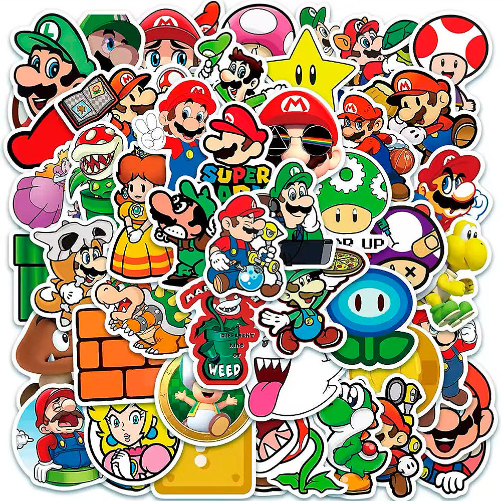 Stickers Mario Bros - Papelería Kawaii en México – Chíkidi