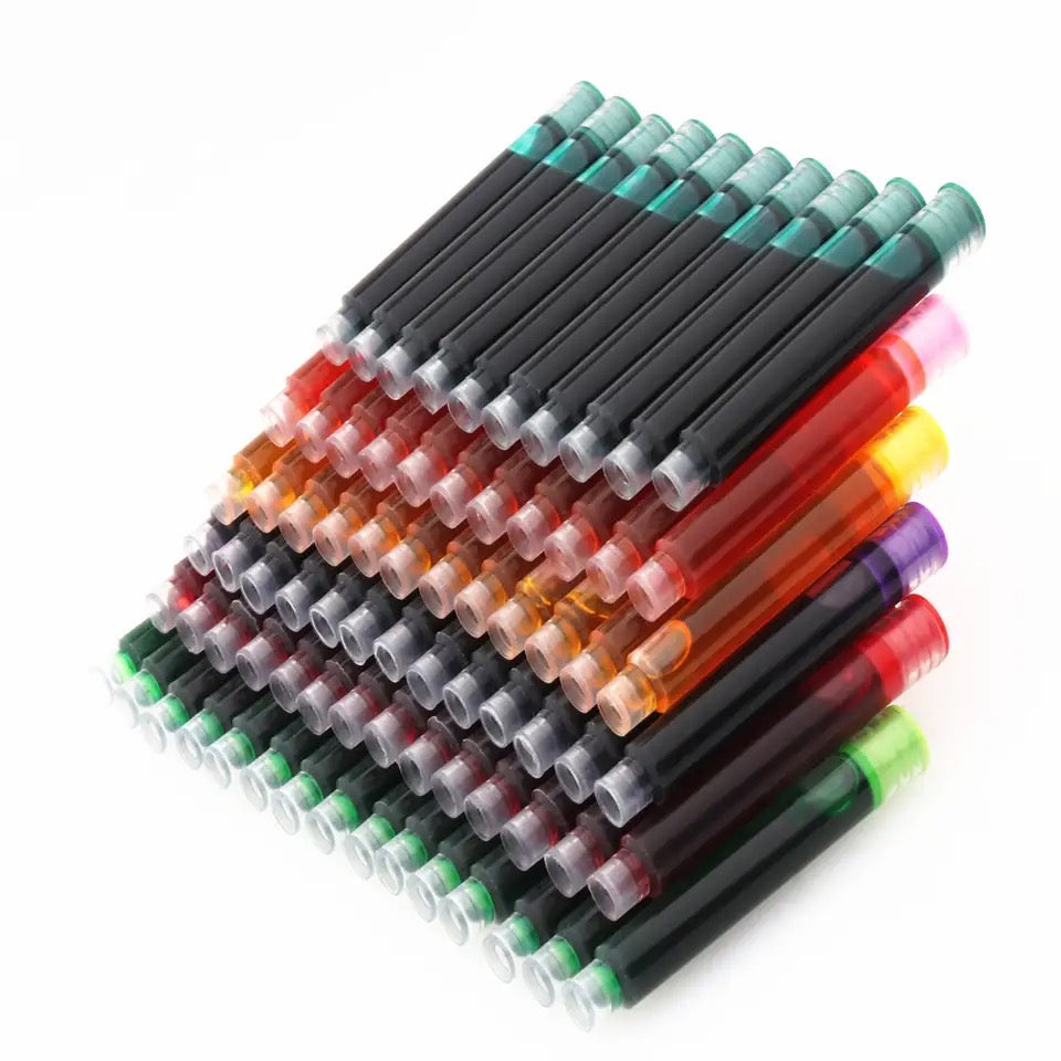 Cartuchos Tinta Pluma Negra, Set 30 Recargas, 3.4 Mm (negro) | Envío Gratis